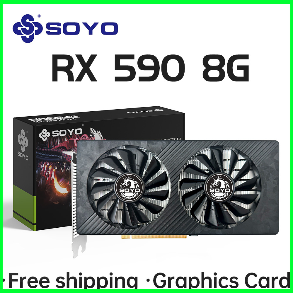 SOYO AMD RX 590 8GB Placa De V - Rtx 3070 8Gb Graphics Card ulasan dan harga