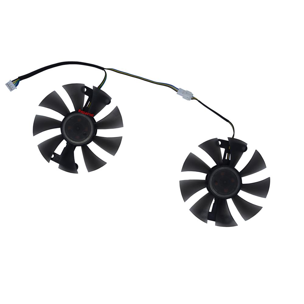 2Pcs/Set,Video Cards Fan,FL801 - Rx 580 8Gb 2048Sp Gpu ulasan dan harga
