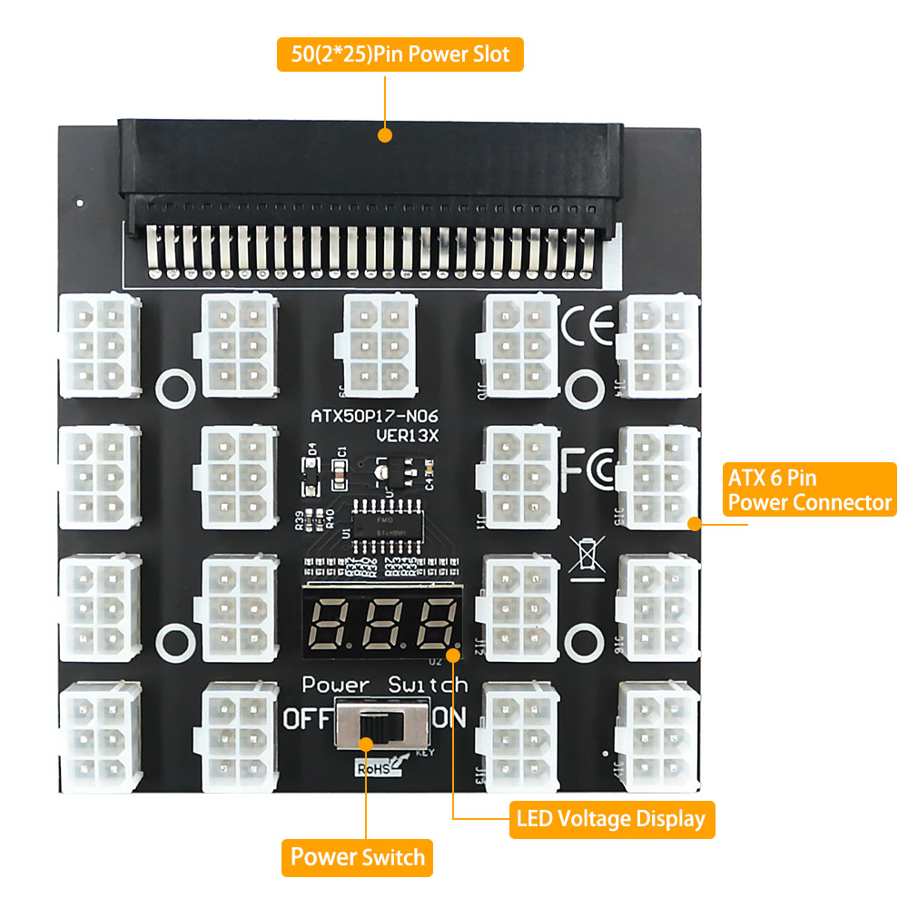 For DELL 750W 1100W 1600W 2000 - 2400W Server Psu Breakout Board ulasan dan harga