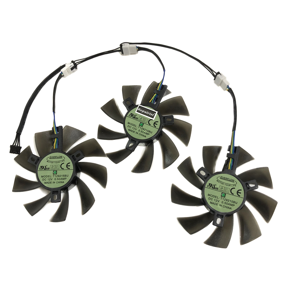 3Pcs/Set,DIY T129215BU,GPU Gra - Rx 5700 Xt 8Gb Video Card ulasan dan harga